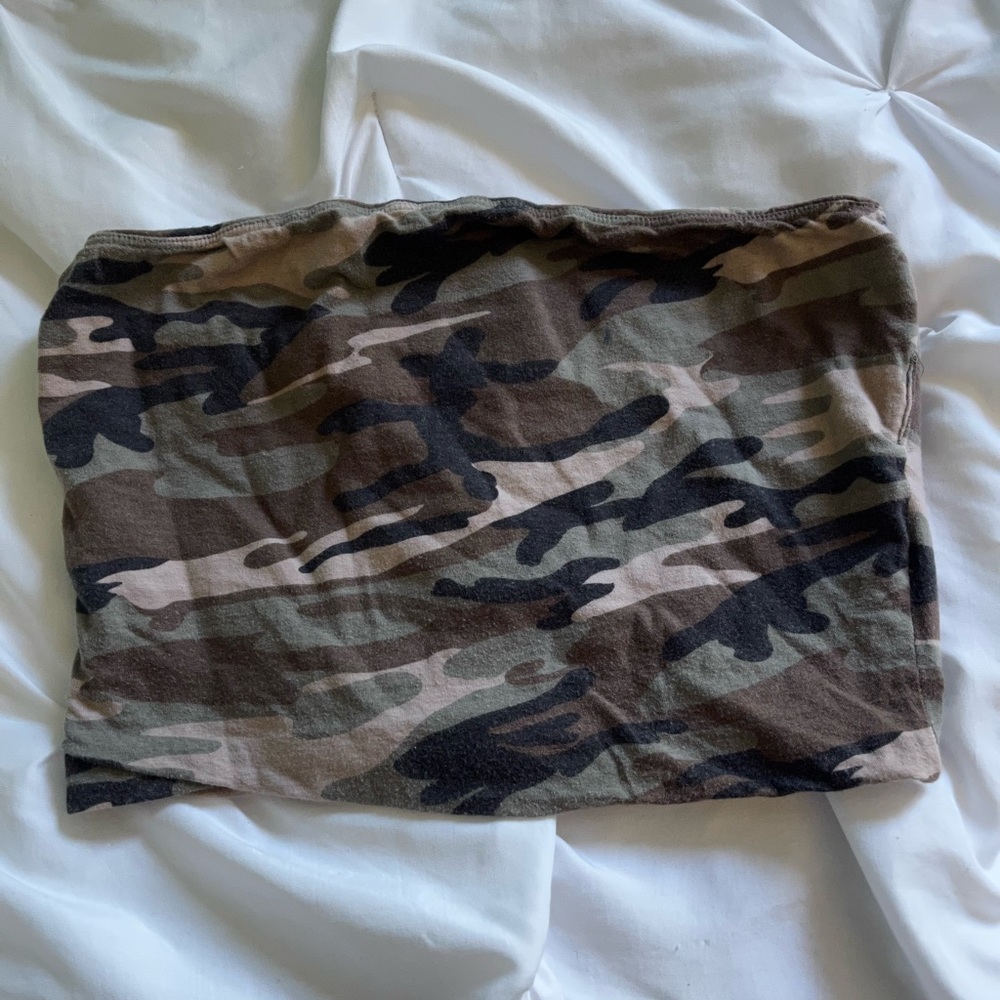 Camo tube top